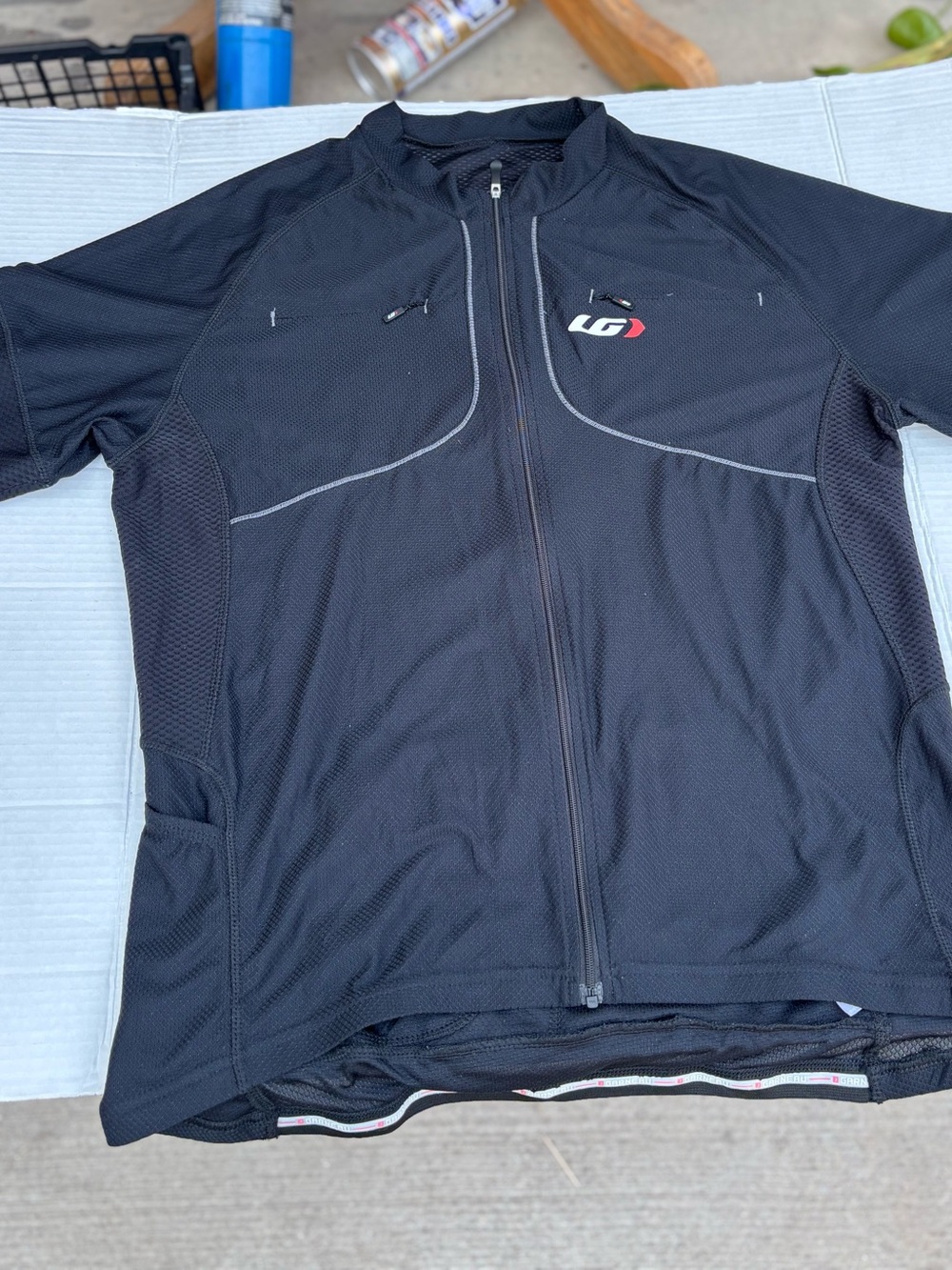 LG Black Lightweight Cycling Shirt Jacket with Reflective Trim